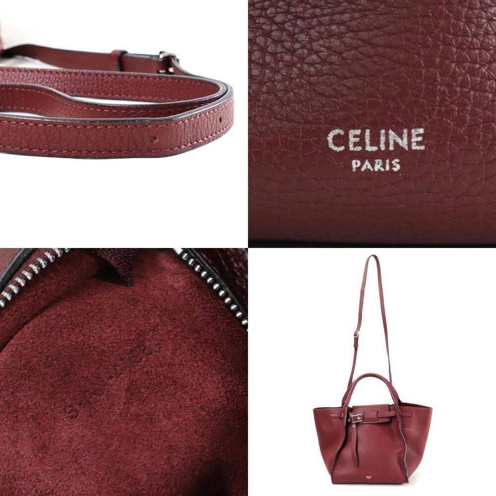Celine Handbag Shoulder Bag Big Calfskin Bordeaux - Picture 4 of 4